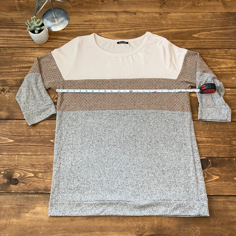 Pink Clover 3/4 sleeve sweatshirt